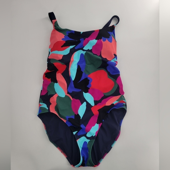 Athleta Hermosa One Piece Swimsuit Size XL Tossed Floral - Picture 5 of 8